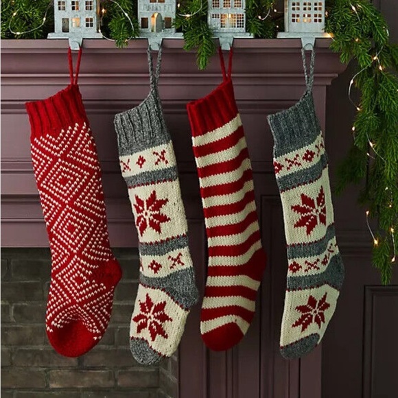 Terrain woolen stocking - grey snowflake NWOT - Picture 2 of 4